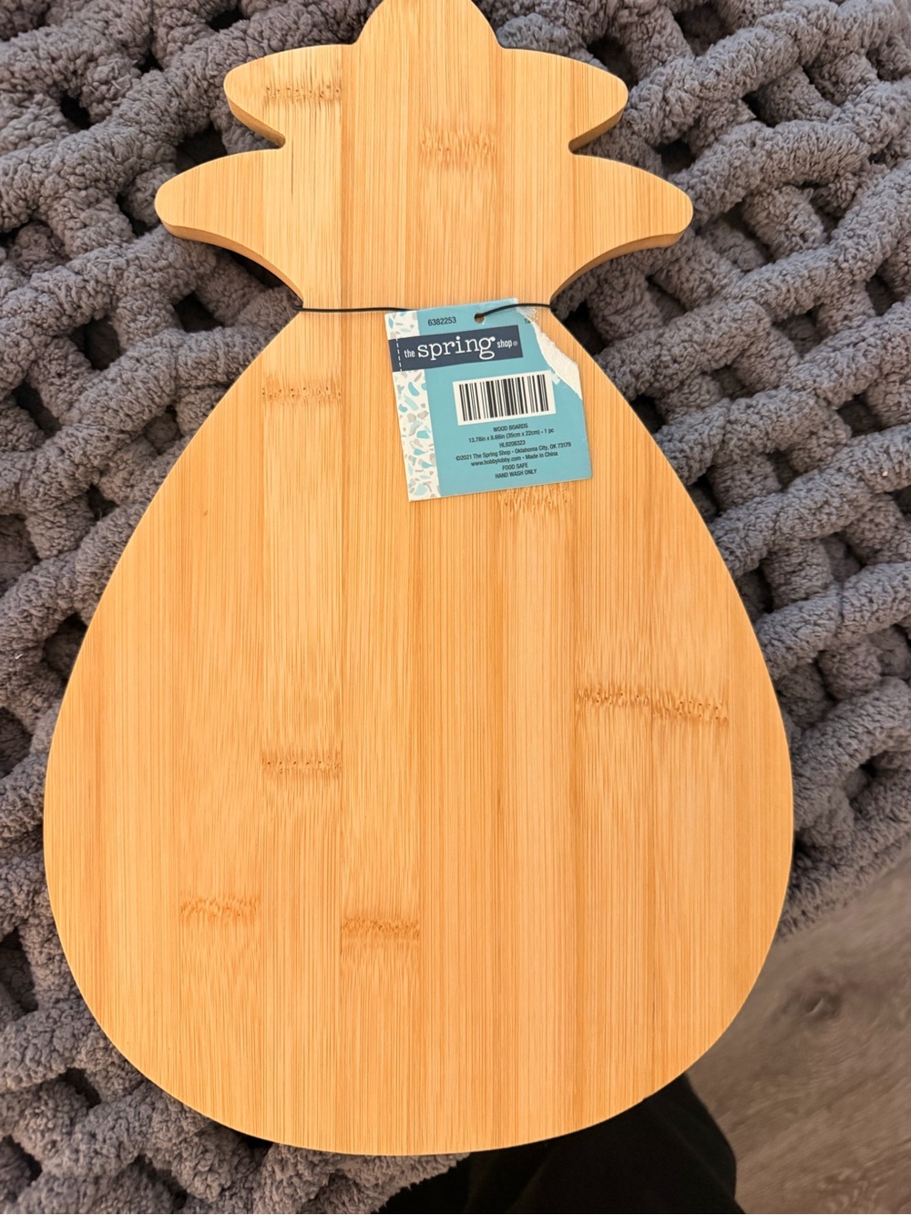 The Spring Shop food safe wood  Pineapple Serving Tray